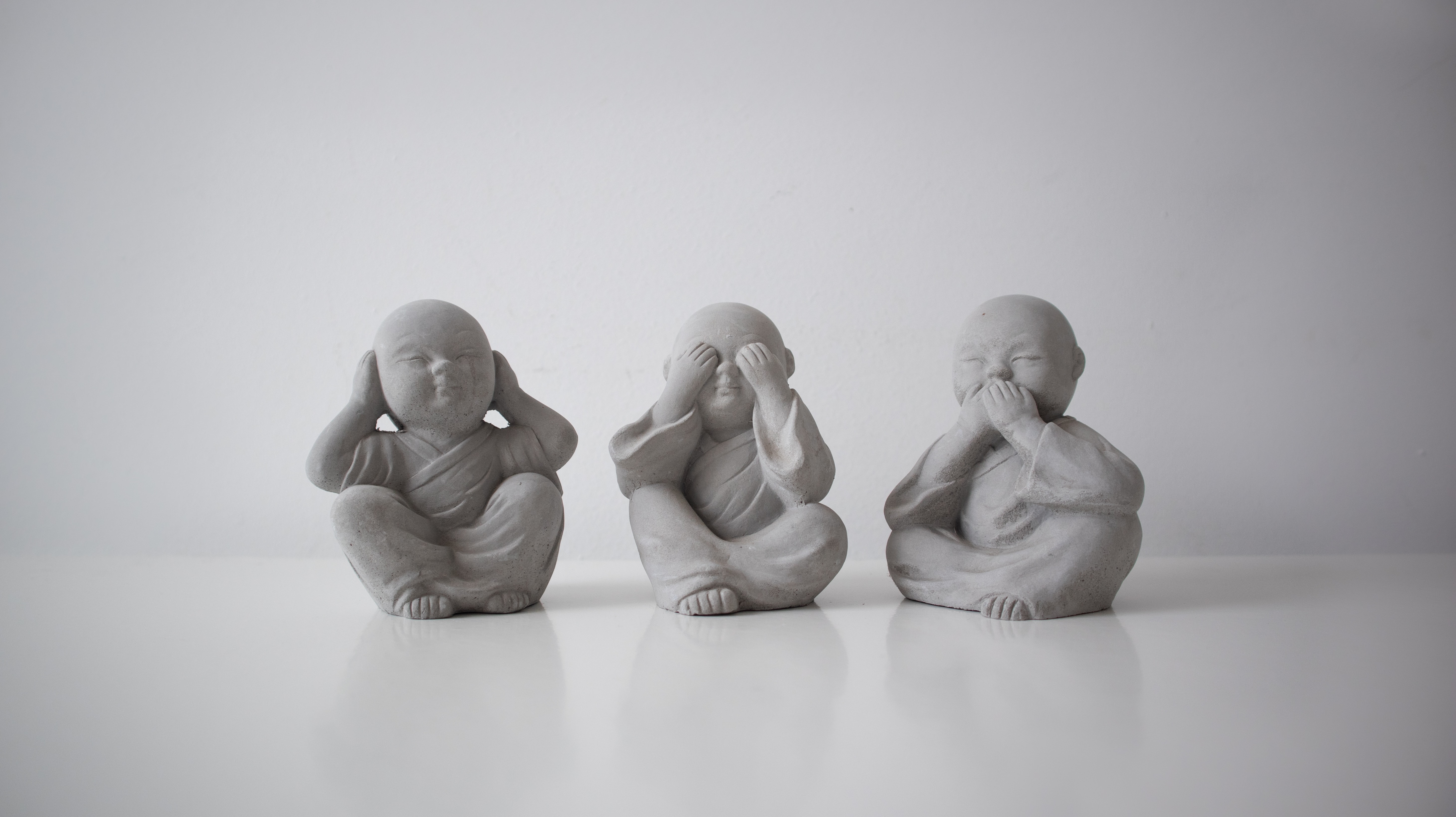 Hear no evil, see no evil, speak no evil.